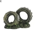 thumbnail image 2 of Walbest Fish Tank Decoration Tire - Resin Aquarium Ornament, Large Fish Tank Cave Hiding Place for Betta, Aquarium Cave Decor, Fish Tank Ornaments, Shrimp Habitat, Fish Tank Accessories, 2 of 7