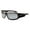 Black Frame, Silver Mirror Lens, variant on Ergodyne Skullerz Odin Safety Sunglasses- Black Frame, Smoke Lens