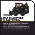 thumbnail image 3 of Diecast Masters 1:50 Scale Caterpillar 242D3 Skid Steer Loader + Attachment Accessories, Special Black Finish | High Line Series Cat Trucks & Construction Equipment | Diecast Collectible Model 85676BK, 3 of 9
