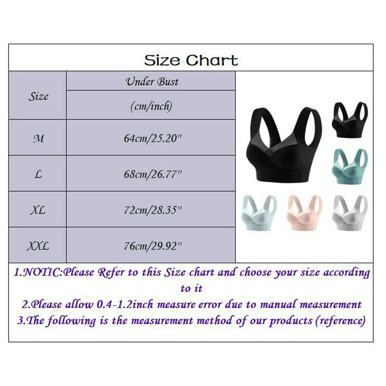 EHQJNJ Wireless Bra Women'S Fixed Cup Ice Silk Back Gathered without Steel  Ring Comfortable and Bra for Sports Sleep Bras for Women Wireless 