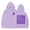 Purple, variant on Big Girls Graphic Hoodie Palm Print Pullover Hooded Sweatshirt, Sizes 8-9