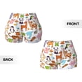 thumbnail image 5 of Xecao Animal Cartoon Style Print Workout Shorts for Women Soft Smooth Gym Yoga Scrunch Active Tennis Workout Running Shorts, 5 of 9