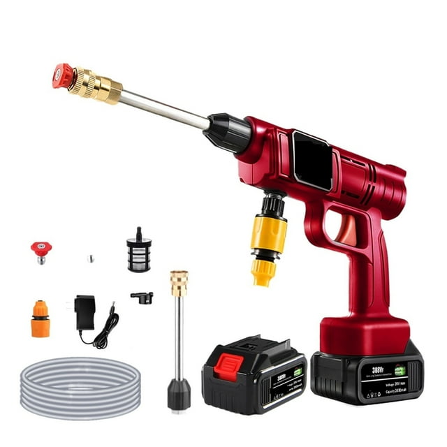 Cordless High Pressure Car Washer Spray Water Gun Portable Car Wash Pressure Cleaner Cleaning Machine For 18V Battery ,Easy Use