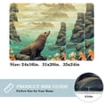 thumbnail image 2 of Sea Lion Non-Slip Polyester Door Rug, Machine Washable Door Carpet, Bath Rugs, 2 of 6