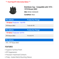 thumbnail image 2 of Distributor Cap - Compatible with 1975 - 1978 Nissan 280Z 1976 1977, 2 of 2