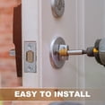 thumbnail image 6 of Uxcell Keyed Alike Single Cylinder Deadbolt Door Lock Round Entry Handle Sets for Door Thickness 1.2-2 inch Bronze, 6 of 7