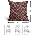 thumbnail image 5 of Blue Green Block Print Pillow Covers 18x18 Inch Set of 2, Vintage Floral Decorative Throw Pillow Cases Boho Cushion Covers Rustic Decoration Gift Farmhouse Sofa Couch Bed Decor, 5 of 6