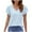 Sky Blue, variant on Scyoekwg Trendy Tops for Women Trendy Short Sleeve Womens Summer Fashion Ladies Blouses Dressy Casual Cute T Shirts Loose Going Out Tops