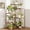 Brown, variant on GYA Plant Stand Indoor Plant Shelf Outdoor Corner Wood Plant Table 7 Pots Flower Stands for Living Room Plant Rack Indoor for Multiple Plants Patio Balcony Garden Decor