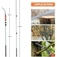 thumbnail image 3 of GREEN MOUNT 19" Manual Pole Saws, for Tree Trimming with 13" Blade, Tension Spring Design Extension Pole pruning Saw Trimmer, 3 of 6