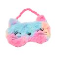 thumbnail image 1 of Claire's Fuzzy Rainbow Kitty Beauty Sleep Eye Mask, 1 of 2