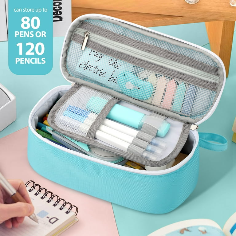 livhil Large Pencil Case, Cute Pencil Pouch Back to School, Light