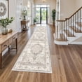 thumbnail image 1 of Alfombra para pasillo YouFortong, lavable, 90 x 365 cm, color beige, 1 of 6