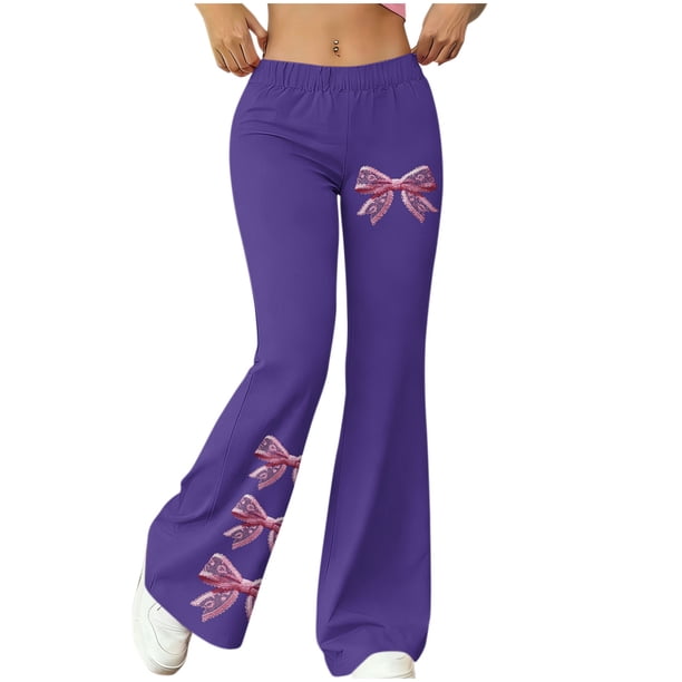 Pantalones de yoga de piernas anchas para las mujeres Pantalones de salón respirables de verano de primavera impresos