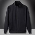 thumbnail image 3 of Sudadera con capucha para hombre, ropa masculina, sudadera con cremallera completa, jersey negro, talla grande, estética, invierno, años 90, algodón, nueva, Y2k, holgada, sin capucha, 3 of 5