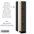 thumbnail image 4 of SalsburyIndustries 32165BLK Double Tier 1 Wide 6 ft. X 15 in. Designer Wood Locker - Black, 4 of 4