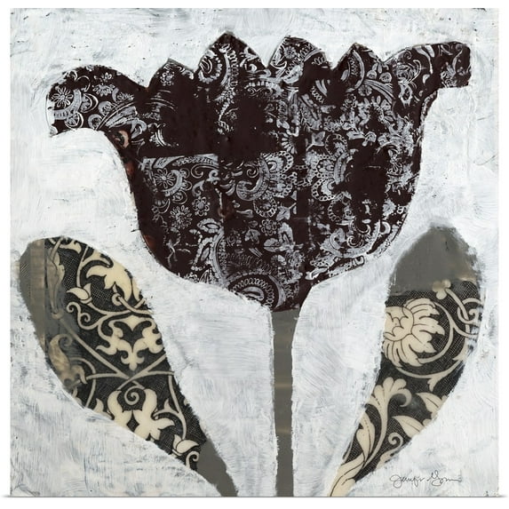 Great BIG Canvas | "Folk Flowers II" Art Print - 20x20