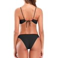 thumbnail image 2 of Bikini Sexy de Mujer con Abertura en el Ojo de la Cerradura Bikini con Pliegues en la Parte Inferior Trajes de baño de Dos Piezas Verde M Verde M Xishao ropa, 2 of 2
