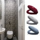 thumbnail image 3 of Inteprter Cubierta de inodoro cálida para invierno, cubierta de asiento de inodoro fácil de limpiar e instalar, elegante y cómoda Juegos de accesorios de baño azul oscuro, 3 of 6
