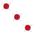 thumbnail image 3 of Guardoinrt 1/2/3/5 Profitez du Confort et de la Durabilité du Coussin de Chaise Rond Doux et Confortable Rouge Terne 3 Pcs, 3 of 6