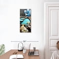thumbnail image 3 of Elephant Stock Spa Elements Wall Art - Vertical Multi Panel Canvas - Bathroom Wall Decor - Wellness Multi Panel - Blue And Beige Decor - 12" x 27", 3 of 8