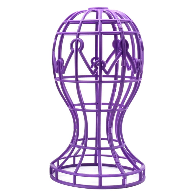 Travelwant Short Wig Stand Portable Wig Holder for Multiple Wigs and Hats, Travel Wig Stand, Men's, Size: One size, Purple