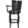 thumbnail image 3 of SAFAVIEH Gitano 46" Bicast Leather Bastool, Black/Black, 3 of 4
