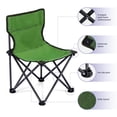 thumbnail image 5 of Camping Chair  Folding For Outdoor Lightweight Backpacking Armless Foldable Lawn Hiking Beach Sports And Picnic Green With Carry Bag, 5 of 8
