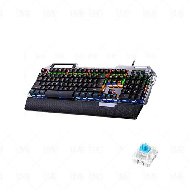 CNKOO Metal Mechanical Keyboard k100 104 Keys Gaming Office Professional Wired Usb KeyboardMetal Mechanical Keyboard k100 104 Keys Gaming Office Professional Wired USB Keyboard No.2
