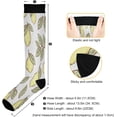 thumbnail image 3 of FREEAMG Lemon Compression Socks for Women Men, Circulation Knee High Stockings for Running Cycling Medical, 1Pair, 3 of 7