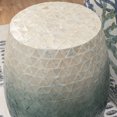 thumbnail image 4 of Linon Westly Round Capiz Shell Drum Table in White to Blue Ombré Mosiac, 4 of 22