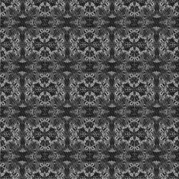 Ahgly Company Machine Washable Indoor Square Transitional Charcoal Black Area Rugs, 5' Square