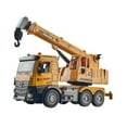 thumbnail image 2 of Camión grúa de juguete con luces, recuerdos de fiesta, juego de simulación, modelo de grúa fundida, camión de construcción, juguete para mayores de 3, 2 of 8