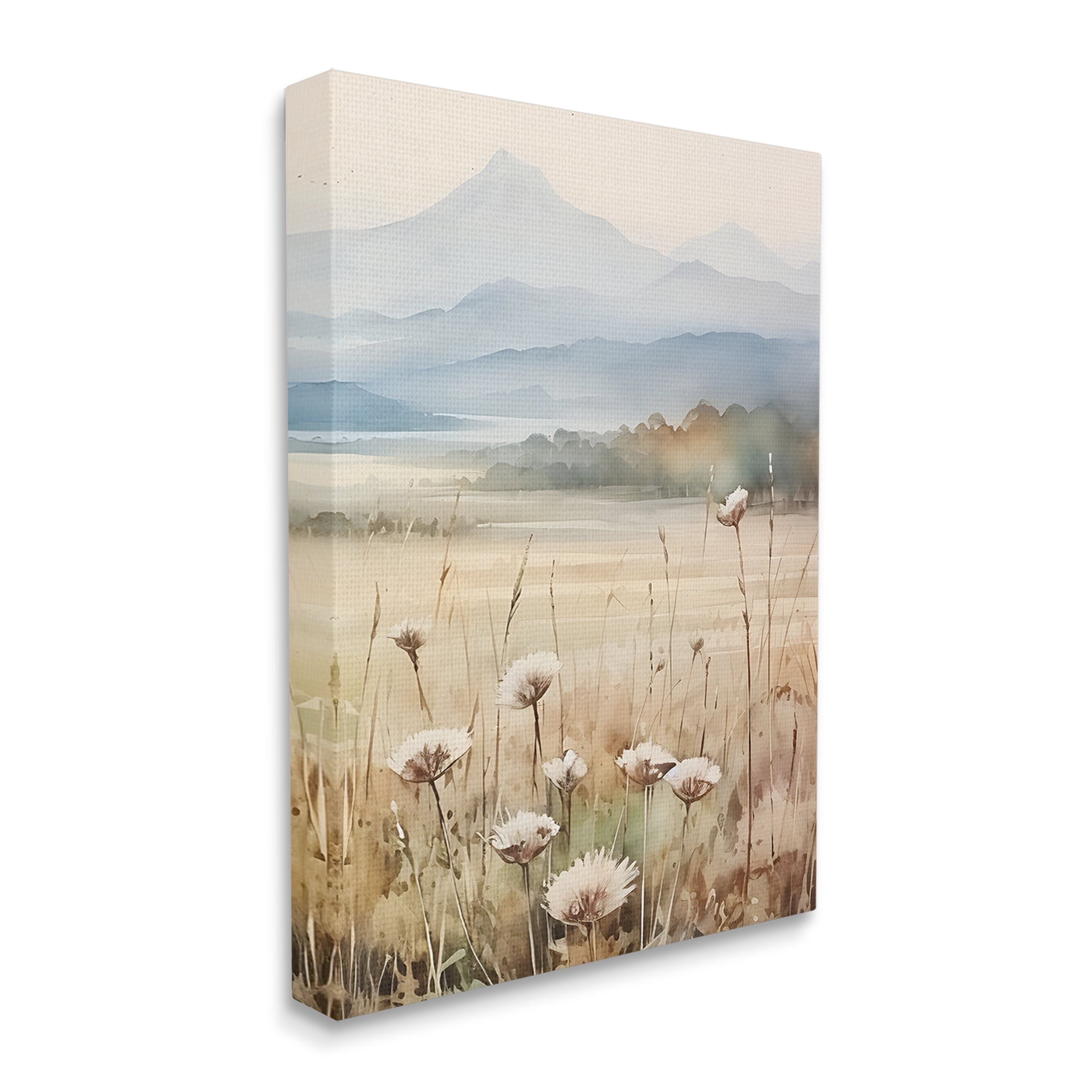 Stupell Industries Foggy Peaks Landscape Landscape Painting Gallery Wrapped Canvas Art Print Wall Art, 30 x 40