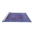 thumbnail image 2 of Ahgly Company Machine Washable Indoor Round Persian Blue Traditional Area Rugs, 3' Round, 2 of 4