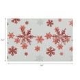 thumbnail image 4 of Set De Table En Vinyle (Flocons De Neige Rouges) - Lot De 12, 4 of 4