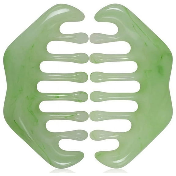 2-Piece Handheld Head Massage Scalp Comb, Guasha Scraping Scalp Comb, Portable,Eases Pain