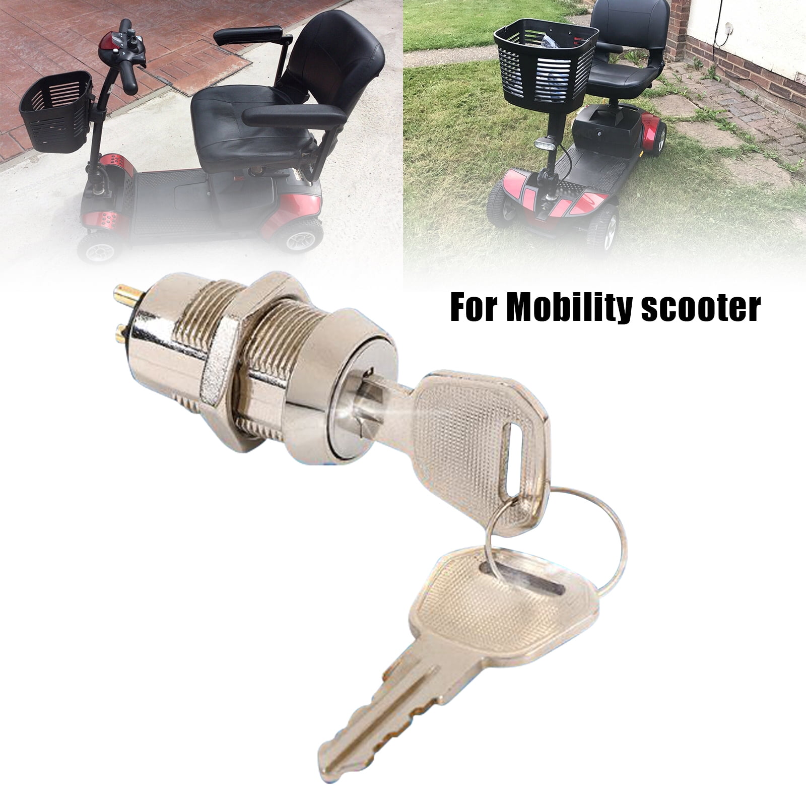 2 Keys Scooter Motorbike Ignition Switch Locking Key For Electric