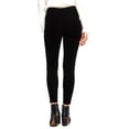 thumbnail image 2 of 1.STATE Womens Exposed Zipper Casual Corduroy Pants, Black, 2, 2 of 2