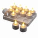 thumbnail image 2 of 12pcs USB Rechargeable Tea Lights Candles For Christmas Decor With Remote Control, 2 of 7