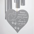 thumbnail image 3 of Woodstock Windchimes Chimes Remembrance Forever Heart Cat, Wind Chimes For Outside, Wind Chimes For Garden, Patio, and Outdoor Décor, 26"L, 3 of 10