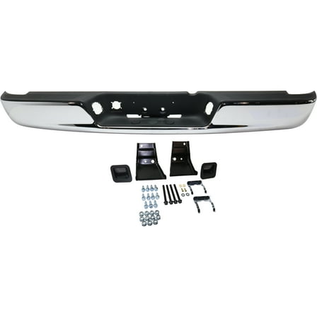Step Bumper Compatible with DODGE FULL SIZE P/U 1500 2002-2008/2500/3500 2003-2009 ASSEMBLY Chrome Steel All Cab Types