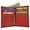 Red, variant on Men's Mini Slim Thin Bifold Genuine Leather ID Card Bill Holder Wallet