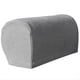 thumbnail image 1 of 2 Piezas Fundas para Reposabrazos de Felpa Suave y Elástica, Fundas para Reposabrazos Elásticas para Sillas/Sofás, Fundas para de Sofá,Gris, 1 of 5