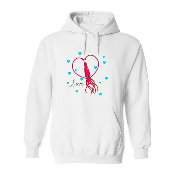 Love Squid Hoodie Women -Image by Shutterstock, Female Medium