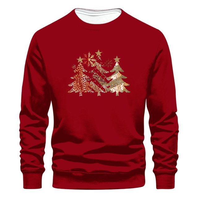 Sudaderas sin capucha para hombre, estilo casual, a la moda, con cuello redondo, estampado, de manga larga, blusas de manga larga y cuello redondo, blusas de poliéster para hombre