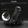 thumbnail image 2 of 2-pack Super Bright LED Tactical Flashlight Military Grade Zoomable Adjustable Focus Water Resistant Torch Light Lamp, 2 of 7