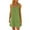 Army Green B, variant on Printed Solid Color Plus Size Dress For Women, Summer Womens' Sleeveless Tank Knee-Length Dresses,Casual Solid Color Sleeveless Beach Vacation Knee-Length Dress For Women