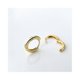 thumbnail image 2 of Women's Hoop Earrings 925 Sterling Silver Plated Gold / White Gold / Rose Gold, Diameter 15 Mm Banmo, 2 of 3