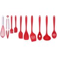 thumbnail image 3 of 10Pcs set Silicone Kitchen Utensils Kitchenware Non Stick Spatula Spoon Eggbeater Brush Cookware(Red ), 3 of 14